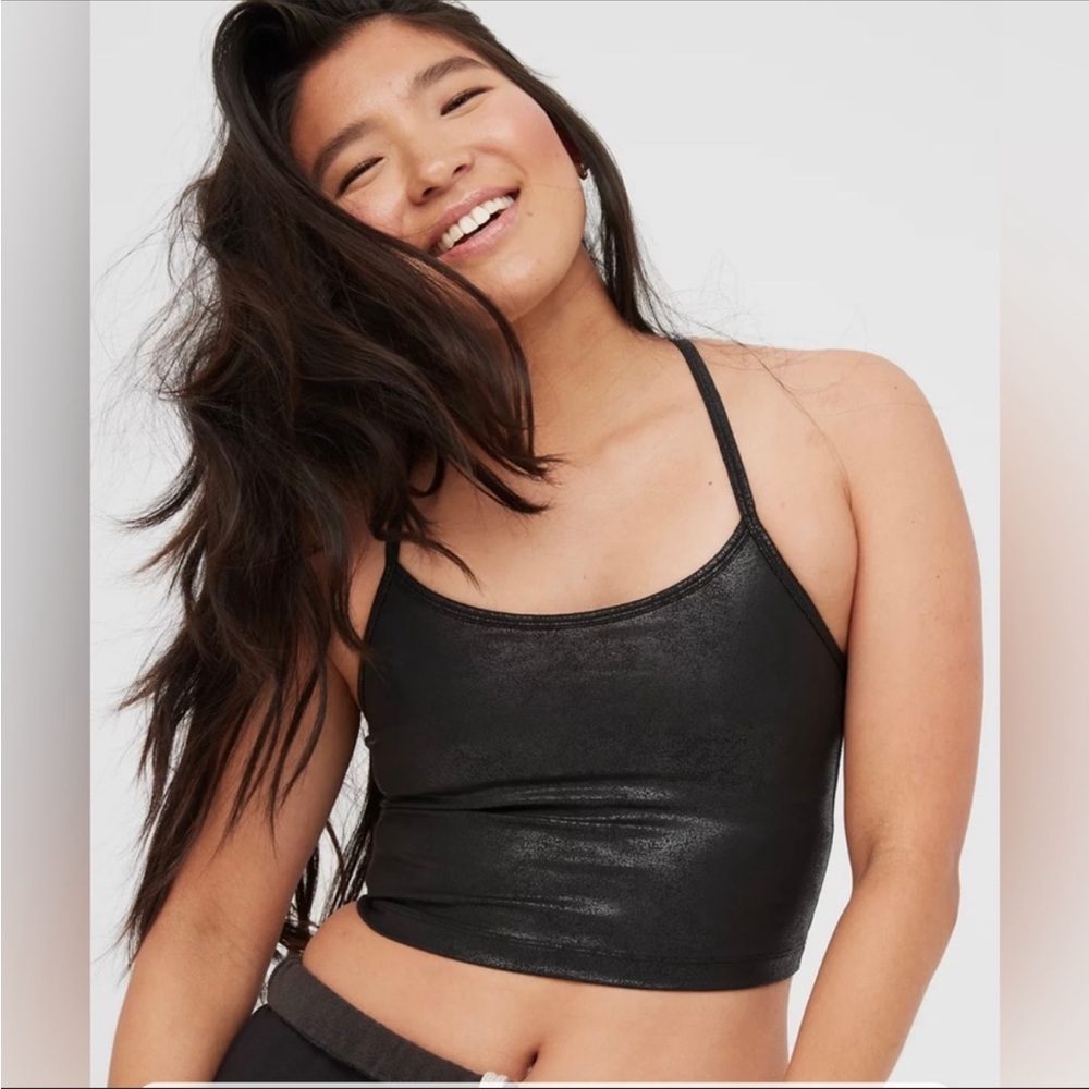 Offline by Aerie black crackle stretch Brami